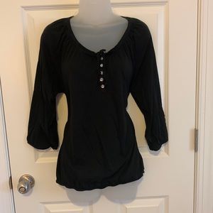 Ann Taylor Loft XL blouse EUC BLACK